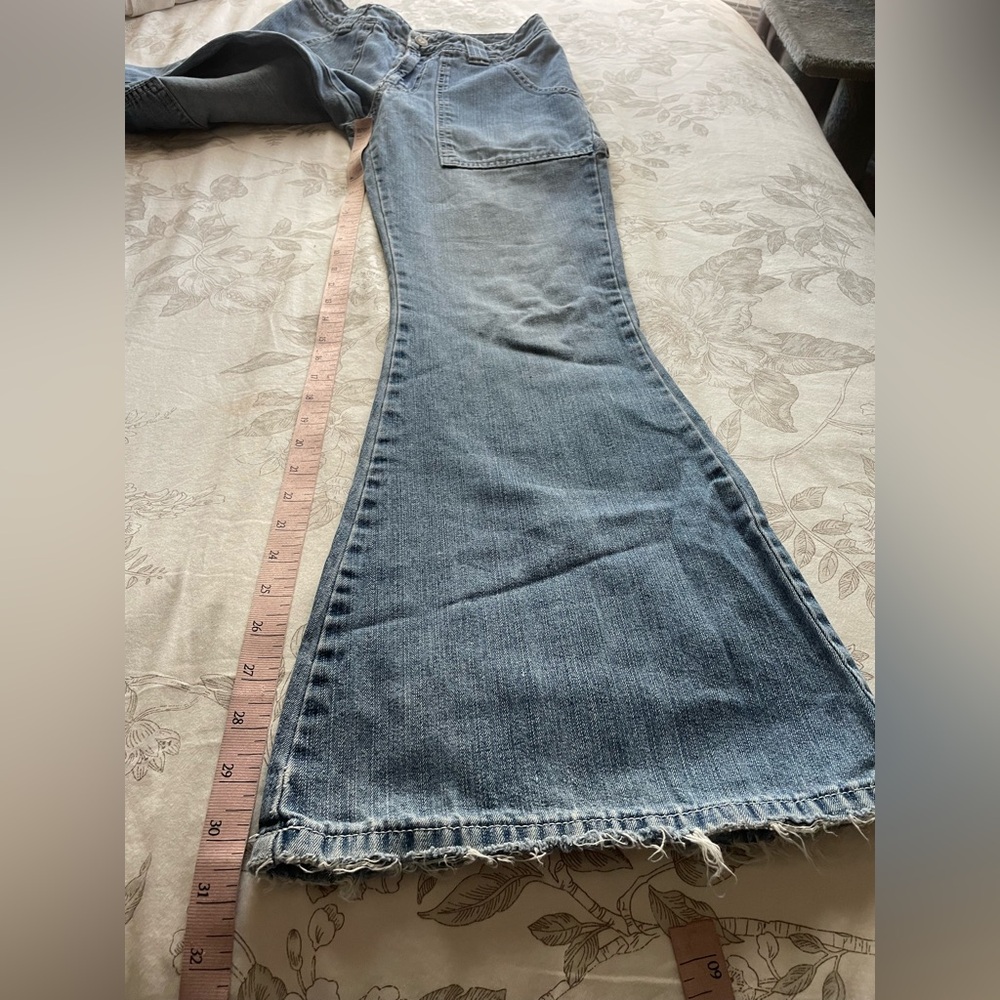 Vintage Interstate 101 Distressed‎ Low Rise Carpenter Flare Jeans 3 Bratz Party - Picture 10 of 10